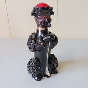 VINTAGE black spaghetti poodle